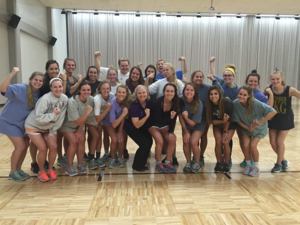 Regina Rowley with a sorority group